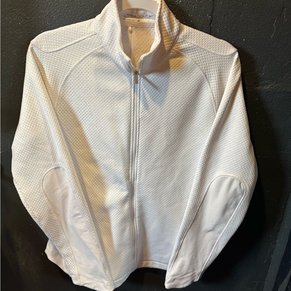 Nike Golf White Therma-Fit Zip Up Jacket Size Large - Picture 1 of 5
